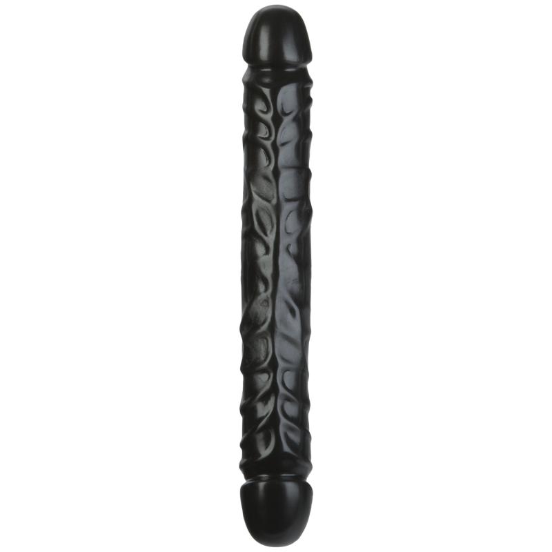 Jr. Veined Dobbelt Dildo - Sort fra Doc Johnson