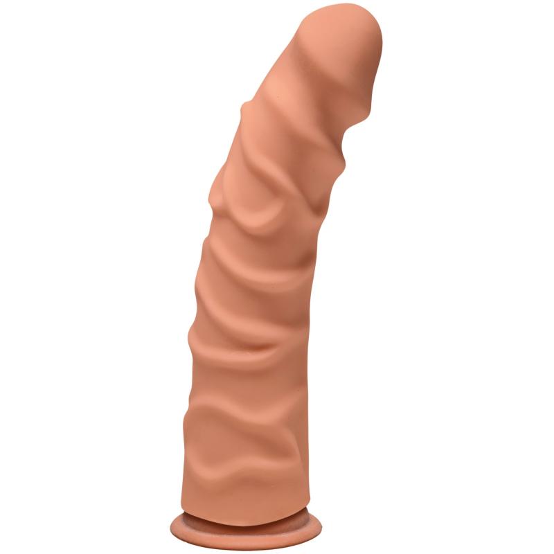 Ragin D Ultraskyn Dildo 22,5 cm - Lys Brun fra Doc Johnson