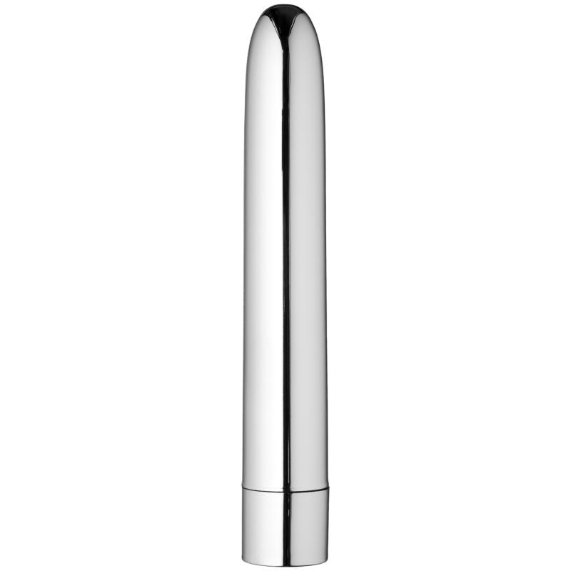 Sølv Dildo Vibrator med 10 Funktioner - Udsalg!
