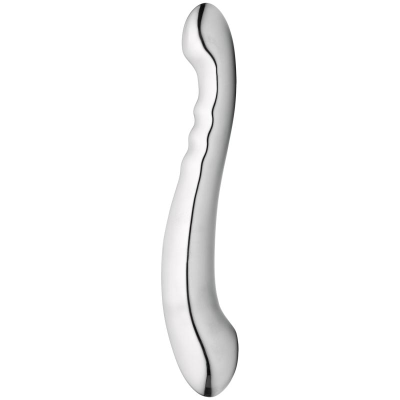 Rillede Stål Dildo i Sølv – Uimodståelig Forkælelse!