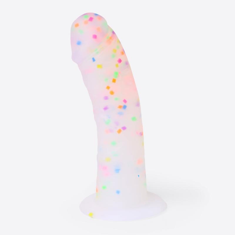 Glam Glitter Silikone Dildo - Intens Nydelse og Glimmer