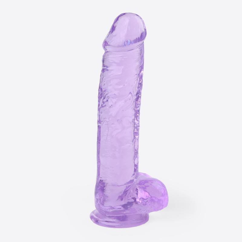 Fleksibel Dildo med Sugekop 25,5 cm - Lilla Fra Ohasis