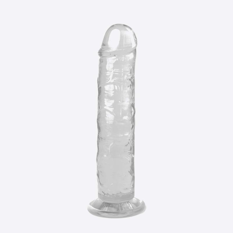 Gennemsigtig Jelly Dildo 19 cm - Maksimal Nydelse!