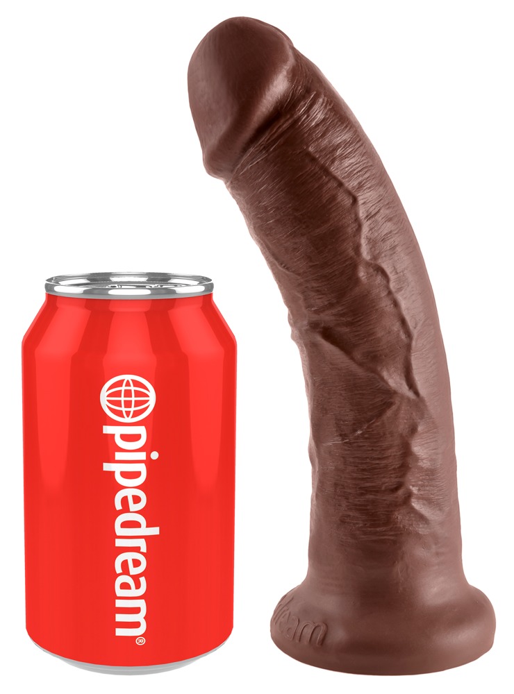 Dildo, 20 Cm, Med Sugekop, Strap On Kompatibel fra King Cock
