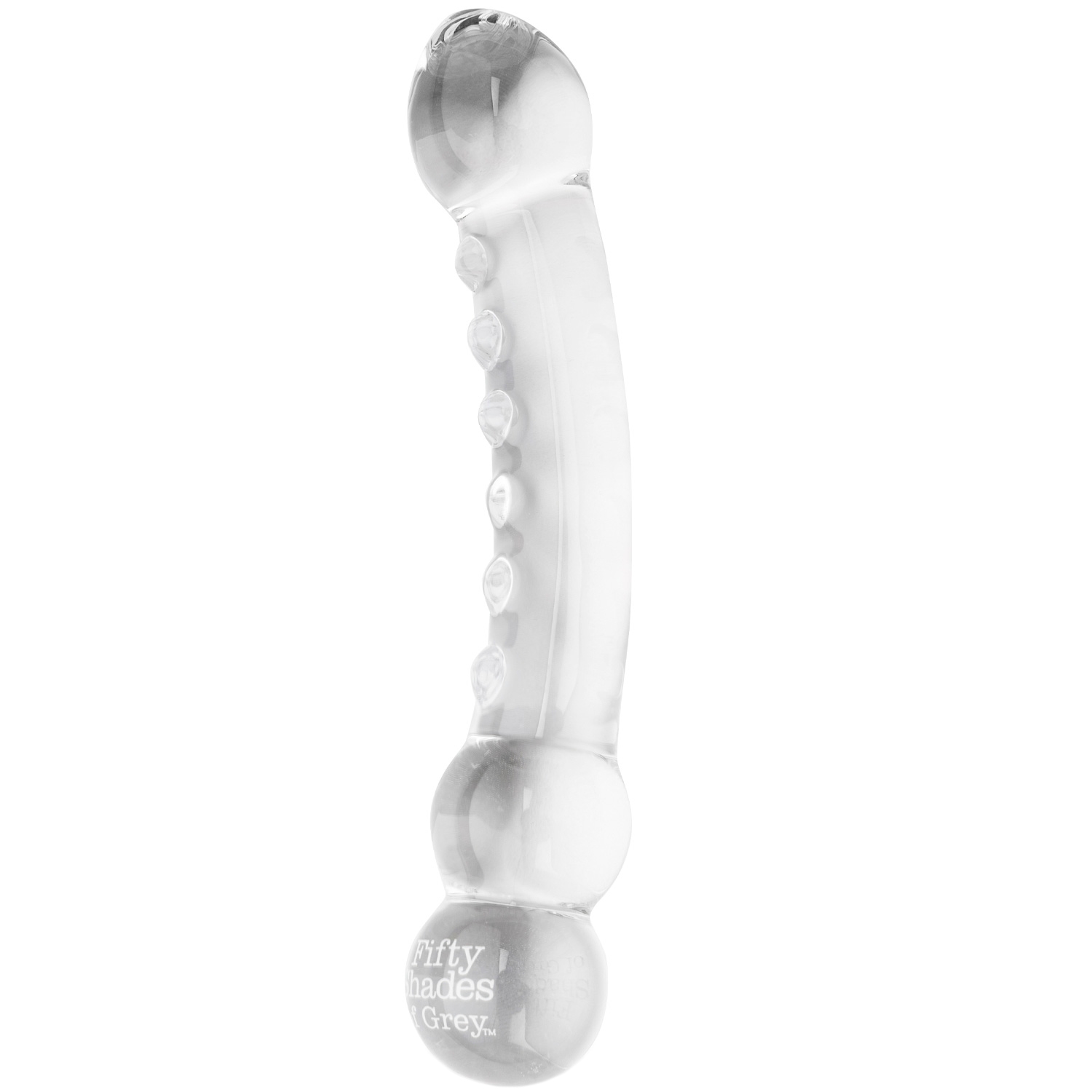 Glas Massage Dildo   Clear fra Fifty Shades Of Grey
