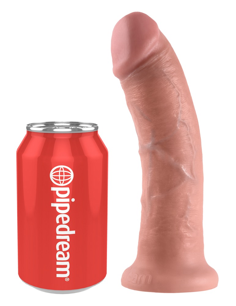 Dildo, 20 Cm, Med Sugekop, Strap On Kompatibel fra King Cock
