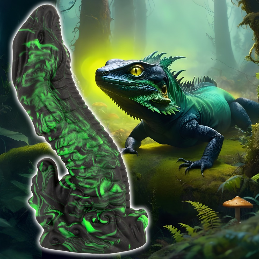Dildo "lizard Peak" Med Sugekop fra Beasty Cocks