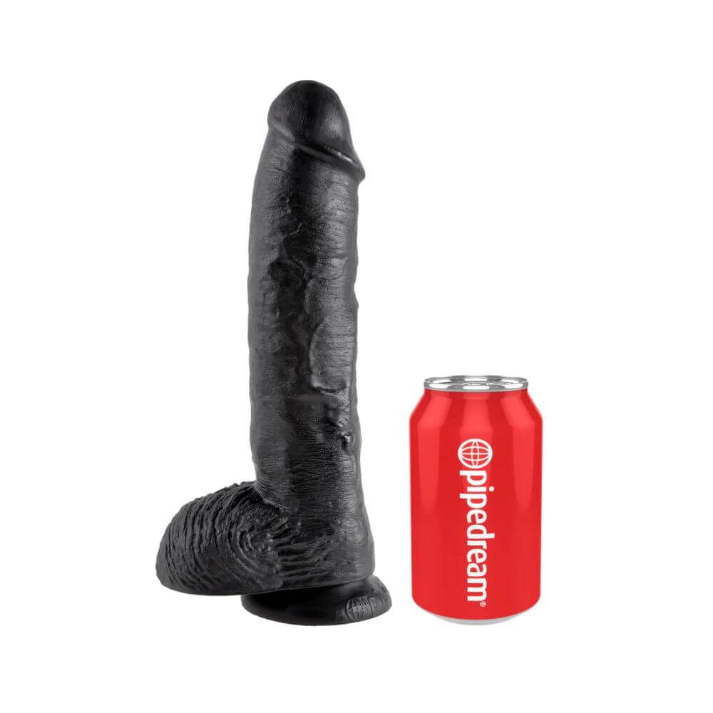 25 Cm Cock With Balls Realistisk Dildo fra King Cock