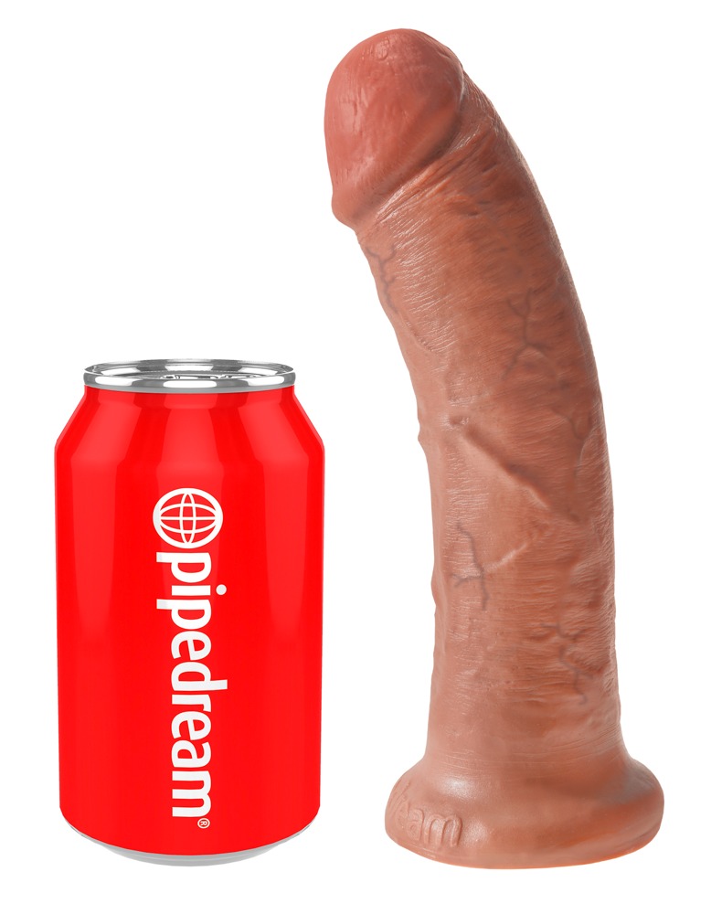 Dildo, 20 Cm, Med Sugekop, Strap On Kompatibel fra King Cock